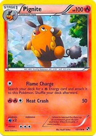 Pignite (Cracked Ice Holo) 017/114 - Miscellaneous Cards & Products Holofoil - Promo