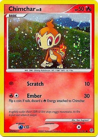 Chimchar (Cosmos Holo) 076/130 - Miscellaneous Cards & Products Holofoil - Promo