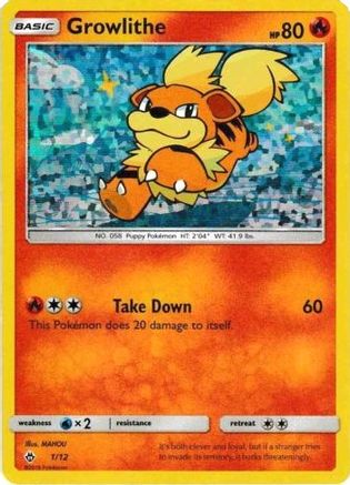 Growlithe 1/012 - McDonalds Promos 2018 Holofoil - Promo
