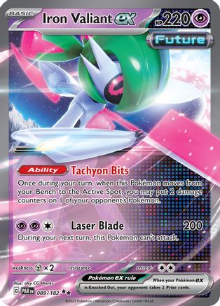 Iron Valiant ex 089/182 - SV04 Paradox Rift Holofoil - Double Rare