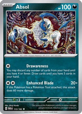 Absol 113- SV04 Paradox Rift - Uncommon