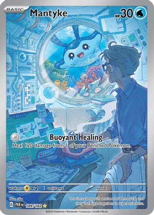 Mantyke 189/182 - SV04 Paradox Rift Holofoil - Illustration Rare