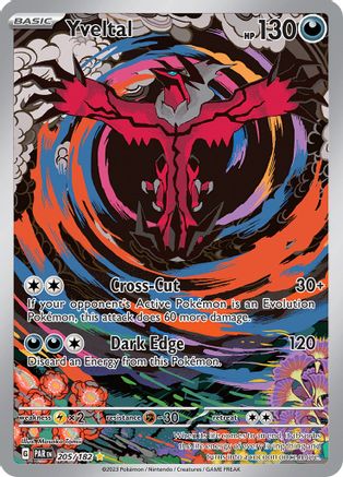 Yveltal 205/182 - SV04 Paradox Rift Holofoil - Illustration Rare