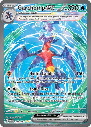 Garchomp ex 245/182 - SV04 Paradox Rift Holofoil - Special Illustration Rare
