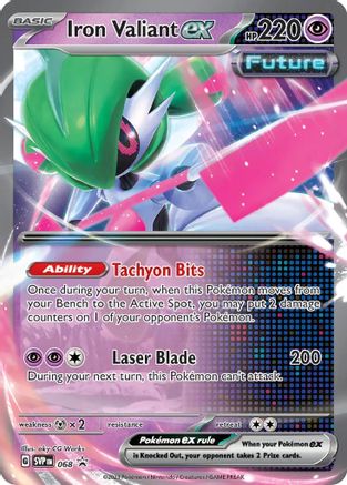 Iron Valiant ex 068- SV Scarlet & Violet Promo Cards Holofoil - Promo