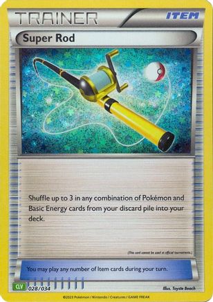Super Rod (CLV) 028/034 - Trading Card Game Classic Holofoil - Classic Collection