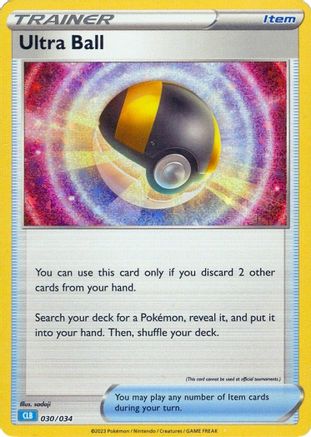 Ultra Ball (CLB) 030/034 - Trading Card Game Classic Holofoil - Classic Collection