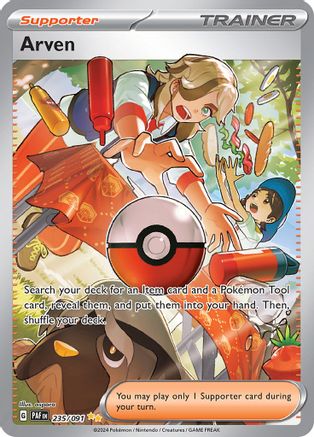 Arven 235/091 - SV Paldean Fates Holofoil - Special Illustration Rare