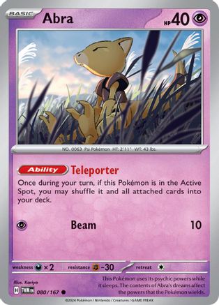 Abra 080- SV06 Twilight Masquerade - Common