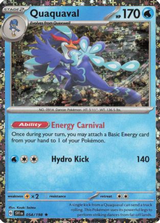 Quaquaval (Sparkle Holo) 054/198 - Miscellaneous Cards & Products Holofoil - Promo