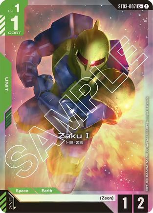 Zaku I (C+) (ST03-007) - Starter Deck 03 Zeons Rush Holofoil