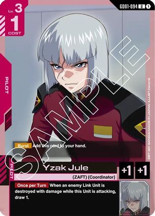 Yzak Jule (GD01-094) - Newtype Rising