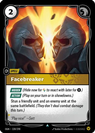 Facebreaker (220/298) - Origins