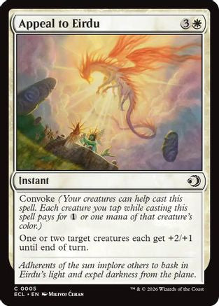 Appeal to Eirdu (ECL-005) - Lorwyn Eclipsed Foil