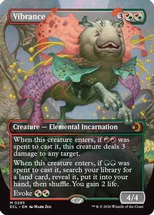Vibrance (Borderless) (ECL-295) - Lorwyn Eclipsed Foil
