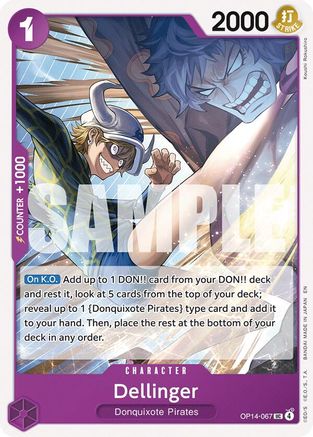 Dellinger (OP14-067) - The Azure Sea's Seven