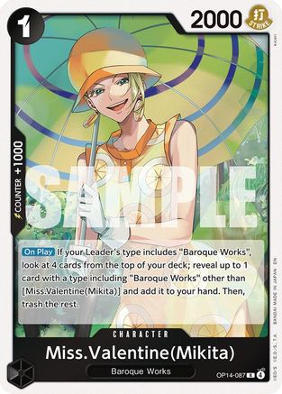 Miss.Valentine(Mikita) (OP14-087) - The Azure Sea's Seven Foil