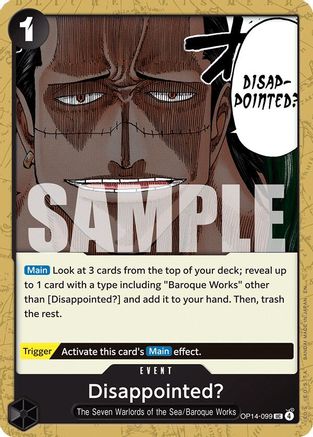 Disappointed? (OP14-099) - The Azure Sea's Seven