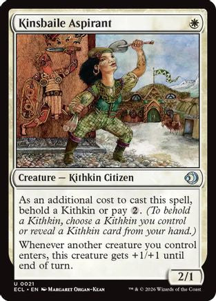 Kinsbaile Aspirant (ECL-021) - Lorwyn Eclipsed Foil