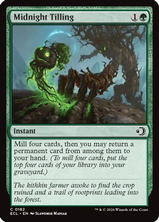 Midnight Tilling (ECL-182) - Lorwyn Eclipsed Foil