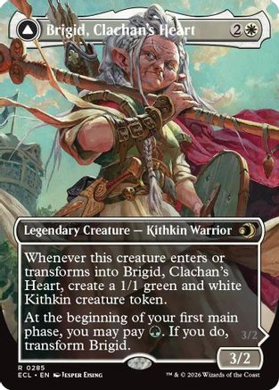 Brigid, Clachan's Heart (Borderless) (ECL-285) - Lorwyn Eclipsed Foil