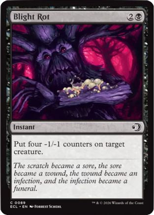 Blight Rot (ECL-089) - Lorwyn Eclipsed Foil