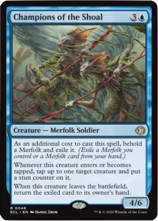 Champions of the Shoal (ECL-046) - Lorwyn Eclipsed Foil