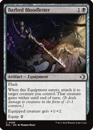 Barbed Bloodletter (ECL-086) - Lorwyn Eclipsed Foil
