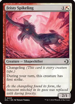 Feisty Spikeling (ECL-223) - Lorwyn Eclipsed Foil
