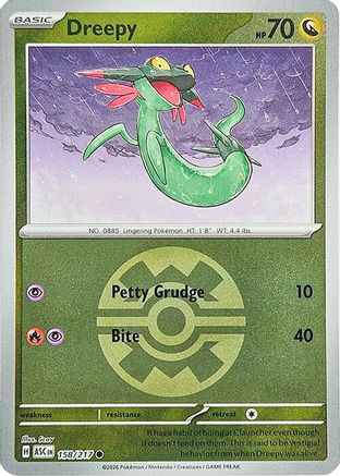 Dreepy (Quick Ball) 158/217 - ME Ascended Heroes Reverse Holofoil - Common