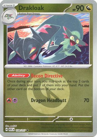 Drakloak (Energy Symbol Pattern) 159/217 - ME Ascended Heroes Reverse Holofoil - Common
