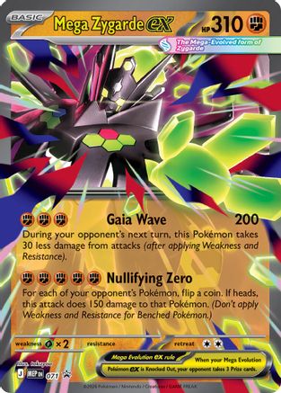 Mega Zygarde ex 071- ME Mega Evolution Promo Holofoil - Promo