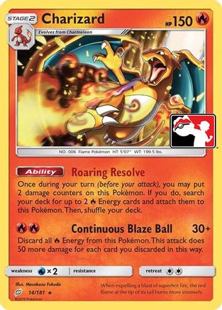 Charizard (Library Exclusive) 014- Miscellaneous Cards & Products Holofoil - Rare