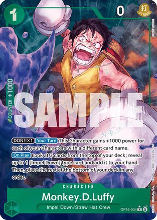 Monkey.D.Luffy (034) (Alternate Art) (OP16-034) - The Time of
