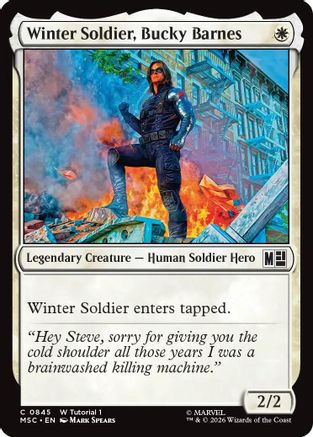 Winter Soldier, Bucky Barnes (MSC-845) - Commander: Marvel Super Heroes