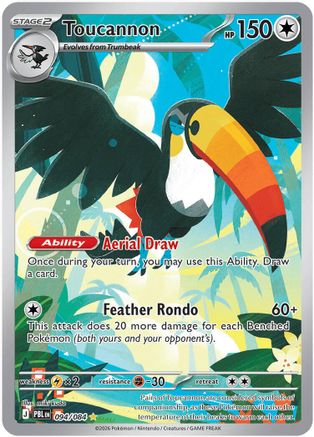 Toucannon 094/084 - ME05 Pitch Black Holofoil - Illustration Rare