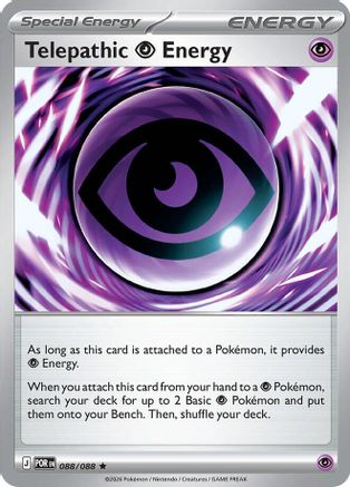 Telepathic Psychic Energy (Non-Holo) 088/088 - Deck Exclusives - Rare