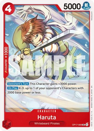 Haruta (OP17-009) - The World's Strongest Warriors