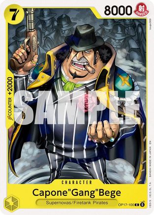 Capone"Gang"Bege (OP17-100) - The World's Strongest Warriors