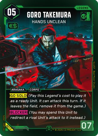 Goro Takemura - Hands Unclean (B012) - Embracing Power Beta Starter Deck Foil