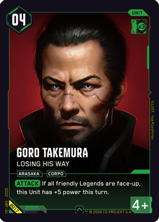 Goro Takemura - Losing His Way (B017) - Embracing Power Beta Starter Deck