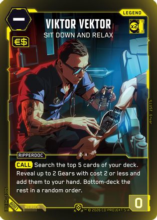 Viktor Vektor - Sit Down and Relax (B001) - The Heist Beta Starter Deck Foil