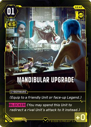 Mandibular Upgrade (B008) - The Heist Beta Starter Deck