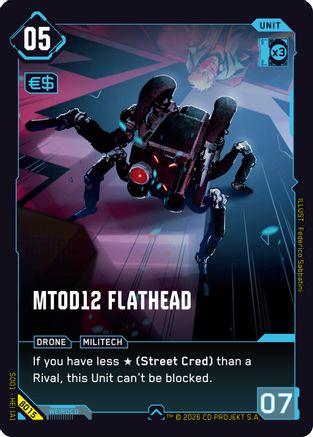 MT0D12 Flathead (B015) - The Heist Beta Starter Deck