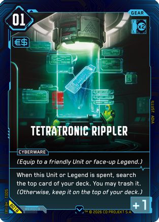 Tetratonic Rippler (B018) - The Heist Beta Starter Deck