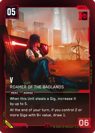 V - Roamer of the Badlands (B020) - Welcome to Night City Beta Foil