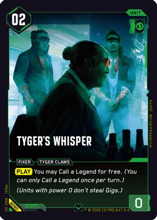 Tyger's Whisper (B090) - Welcome to Night City Beta