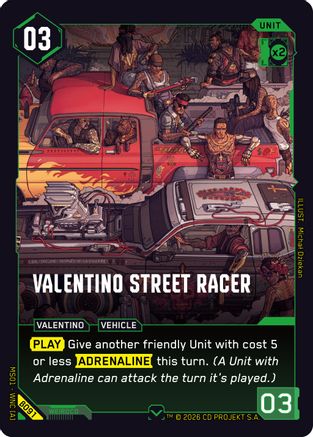 Valentino Street Racer (B091) - Welcome to Night City Beta