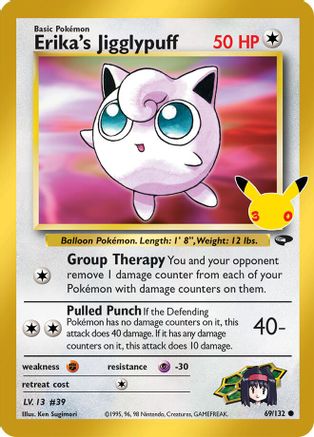 Erika's Jigglypuff 069/132 - ME 30th Celebration Classic Collection Holofoil - Classic Collection