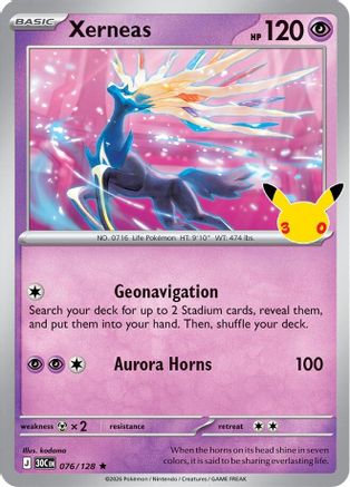 Xerneas 076/128 - ME 30th Celebration Holofoil - null